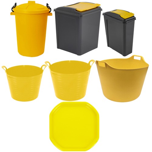 Gelb 25l 50l mülleimer - 25l,