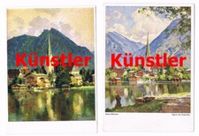 003 Hanns Maurus Konvolut Bayern Rotttach Egern u.a. 5 Künstlerkarten!!