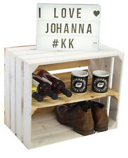 Obstkiste weiß mit geflammten