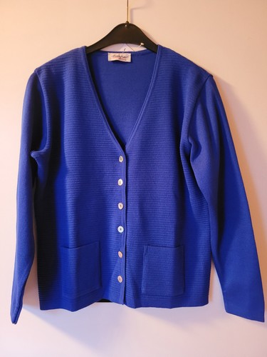 Damen strickjacke royalblau - damen,