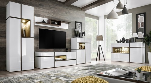 Wohnwand anbauwand wohnzimmer - wohnwand,