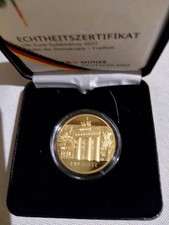 100 Euro Goldmünze Deutschland 2022 Säulen der Demokratie-Freiheit, 999,9 Au