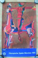 Olympische Spiele - 1972 München -  original Olympia Kunstplakat Marino Marini