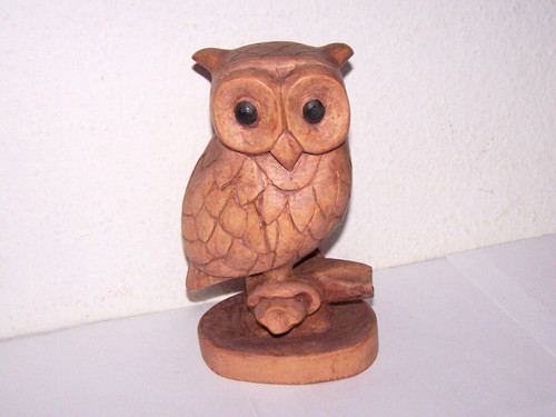Schöne eule owl - owl, holz