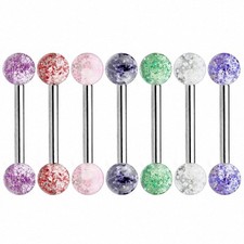 Zungenpiercing hantel barbell - zungenpiercing,
