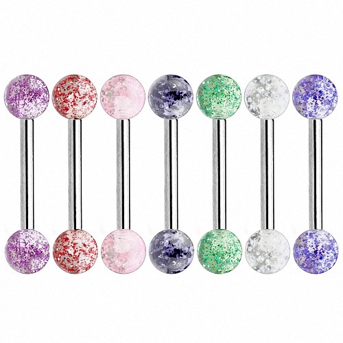 Zungenpiercing hantel barbell - zungenpiercing,