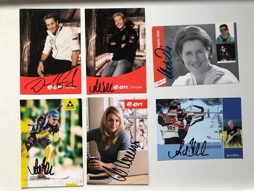 Biathlon autogrammkarten - biathlon,
