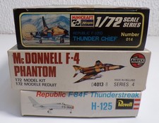 3 x/ Minicraft 014, Airfix 04013 8, Revell H-125 Thunderstreak 1:54, 1:72
