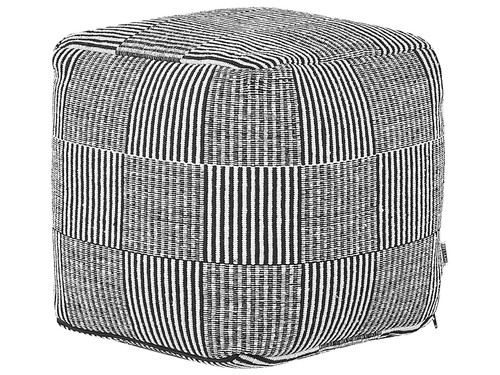 Pouf baumwolle streifenmuster - baumwolle,