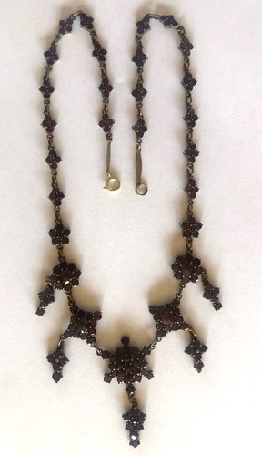 Antikes granatcollier tombak - antikes,