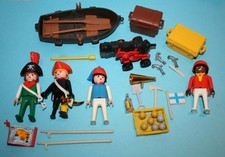 Playmobil 3480 Piraten Figuren Boot Kisten Zubehör Kanone