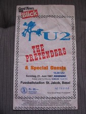 U2 Ticket Stub UNUSED Basel