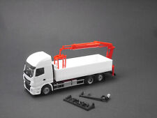 1:87 EM1296 Herpa Bausatz Iveco 6x2 Baustoff LKW mit Ladekran weiß