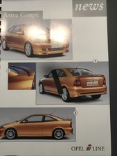 Opel Astra Coupé ILine Irmscher Prospekt Faltblatt Broschüre Werbung 