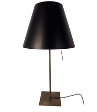 Luceplan Costanza D13 Tischleuchte Sonderedition Struktur Bronze Schirm Schwarz