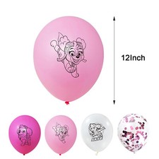 PAW PATROL Party Kinder Geburtstag Pink Rosa Mädchen Dekoration Ballon Banner