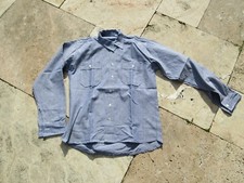 Navy Board Shirt Feldhemd Sailor Chambray Hemd Army True Vintage Feldhemd 6