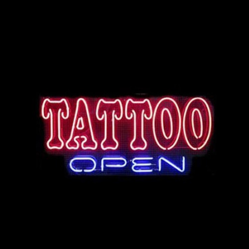 Tattoo open 43cm glas - open,