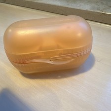 Tupperware "Zwei Dabei" Eierbehälter orange Zwei Eier Box + Salzfach A128 Dose