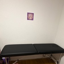 tectake Massageliege schwarz