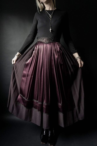 Vintage maxirock lila - vintage,