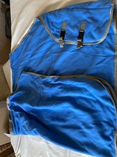 Abschwitzdecke 125 Fleece blau