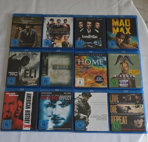 Filmsammlung blu rays - -, blu-rays
