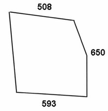 Türscheibe oben - Dieteg 316184104 - Kabine Compact 80 / 93 Serie Verdecke und K