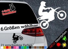 Motocross wheelie aufkleber - wheelie,