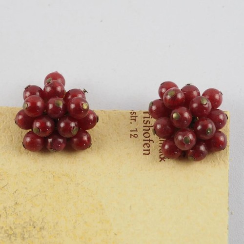 Vintage ohrclips beeren - vintage,