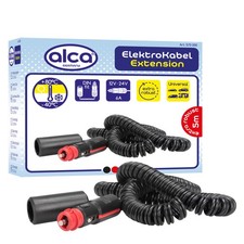 alca®  Verlängerungskabel 5m Spiral 12 V / 24 V 6A Zigarettenanzünder Verlängeru