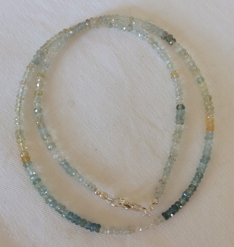 Beryll kette unbehandelt - beryll,