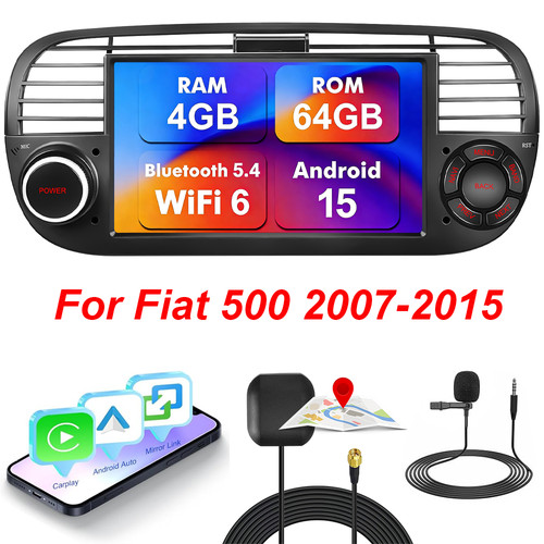 64gb für fiat 500 2007 - 4+64gb,
