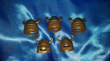 Playmobil Ritter Asia 5 x Helm Hörner gold geschlossen Set Konvolut top