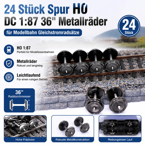 Stück metallräder - 24,