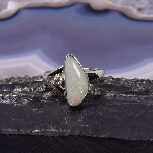 Edelopal ring 925er silber - edelopal,