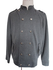 NASTROVJE POTSDAM Herren Military Cult Jacke Sweatjacke L grau vintage /Si