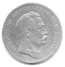 5 Mark Ludwig III. Hessen 1875