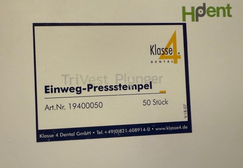 Klasse einweg pressstempel - klasse, 4
