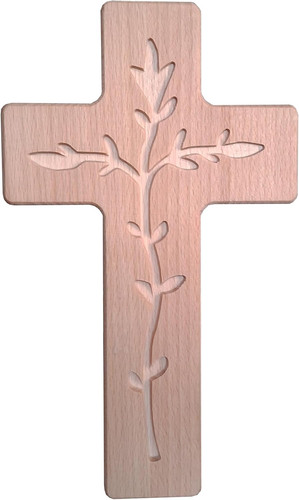 Wandkreuz holz aus buche - holz, cm