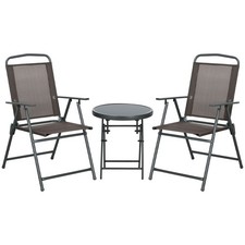 Bistro-Set 3-teilig aus Metall