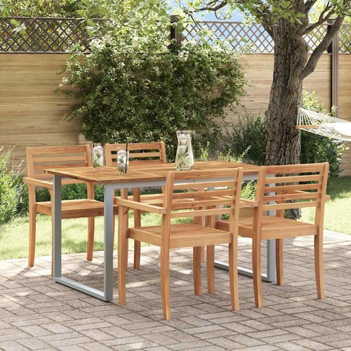 Gartentisch grau 140 x 75 - gartentisch,