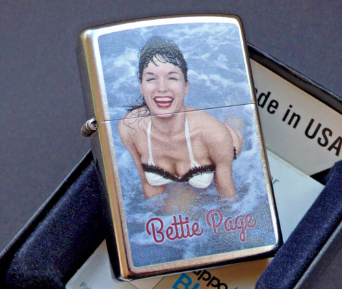 Zippo lighter bettie page - zippo,