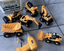 Sandkasten Spielzeug Baufahrzeuge 6-in-1 DIY Zerlegen + Zusammenbauen + Werkzeug