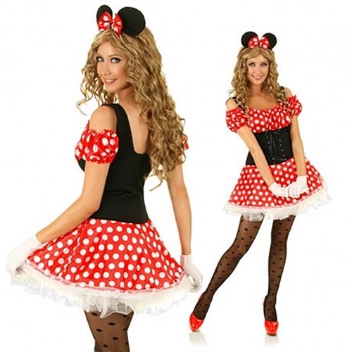 Damen kostüm minnie mickey - kostüm,