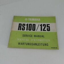 original Yamaha RS 100 /125 Werkstatthandbuch Reparaturanleitung Handbuch manual