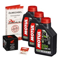 Honda CB 600 Hornet (PC41) 07-15, ORIGINAL Ölfilter + MOTUL 5100 Öl 10w40, Set