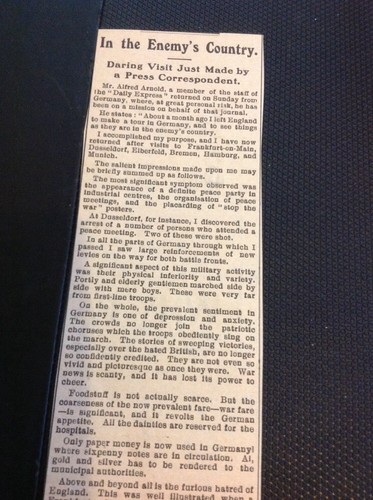 Ephemera ww1 1915 artikel - g3-1,
