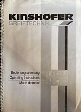 KINSHOFER Greiftechnik KM 04F140-30S Bedienungsanleitung