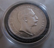 MDS DEUTSCHES REICH KAISERREICH DREI 3 MARK 1911 A "WILHELM II.", SILBER #